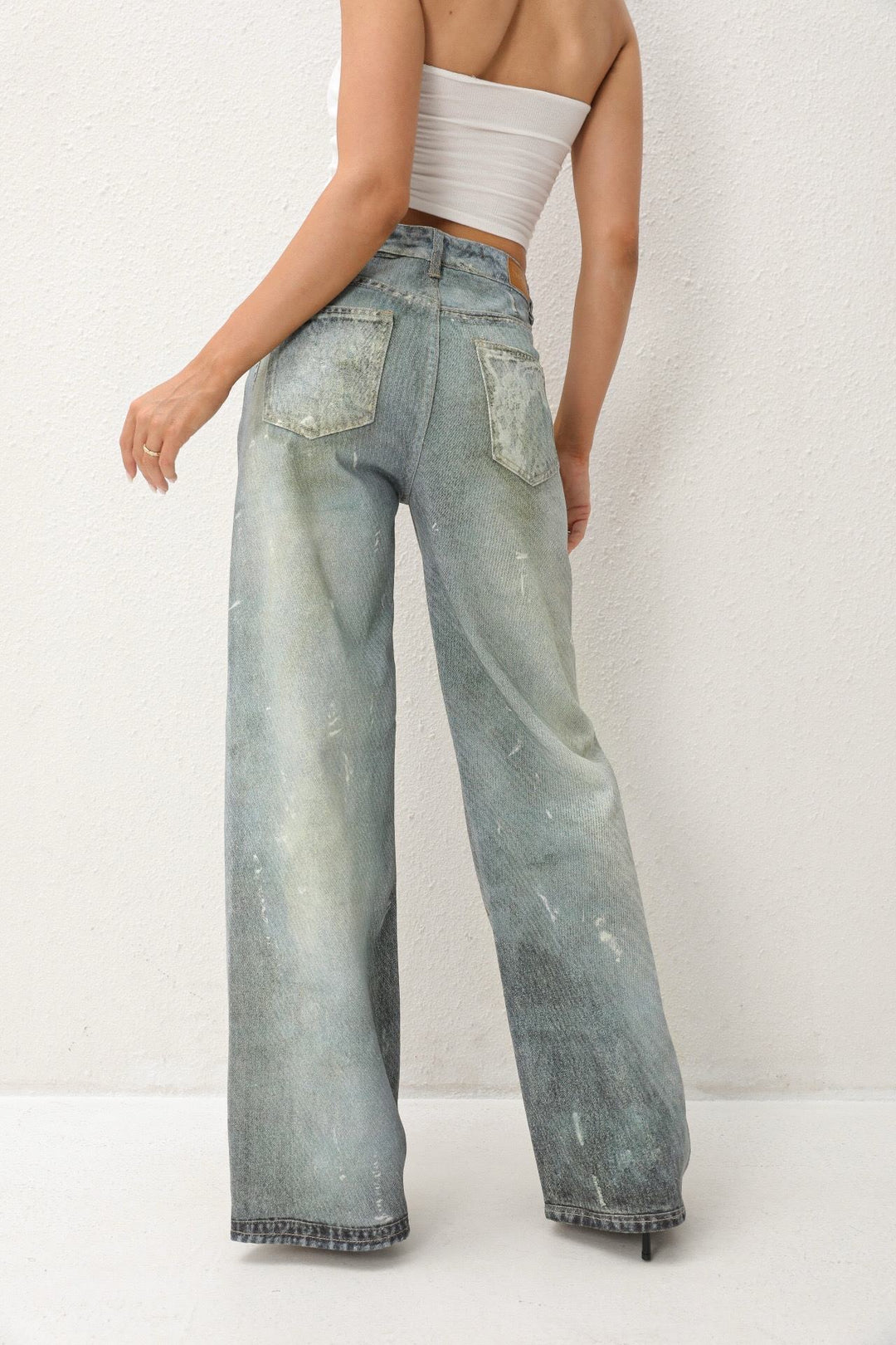 Routines Graffiti Straight Leg Jeans 3558 Jeans Routines Fashion