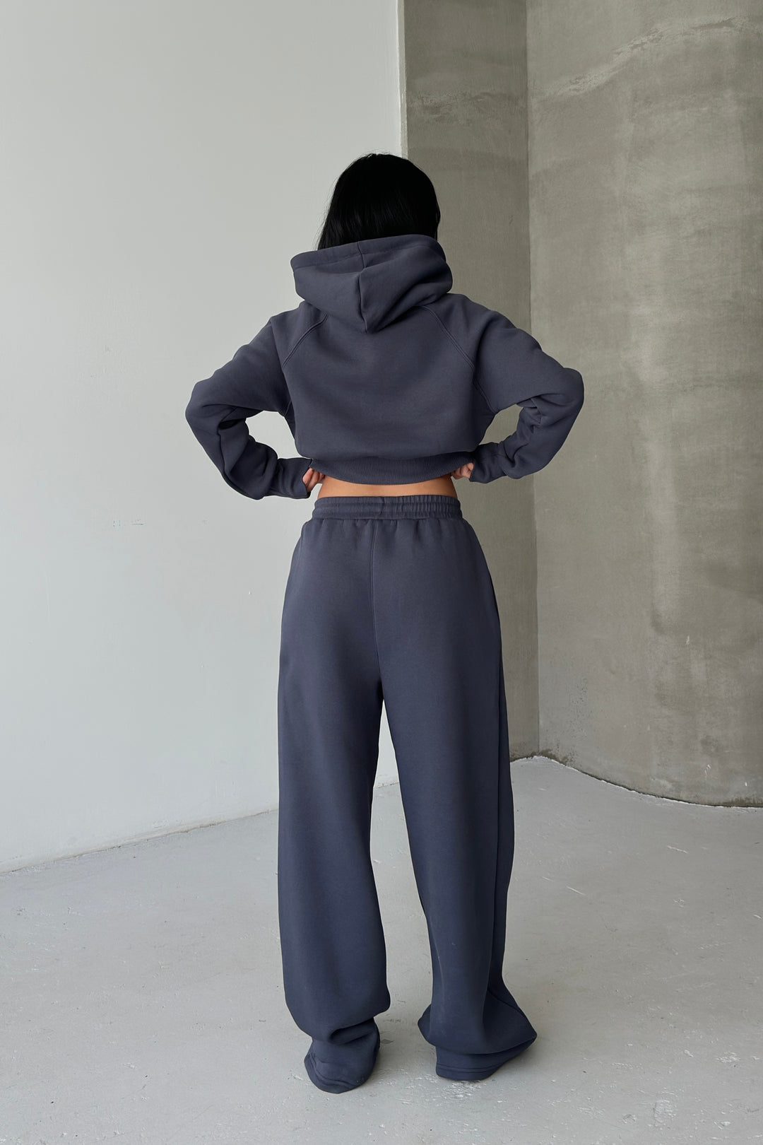 Routines Hooded Tracksuit - Charcoal 3704 Set Routines Fashion