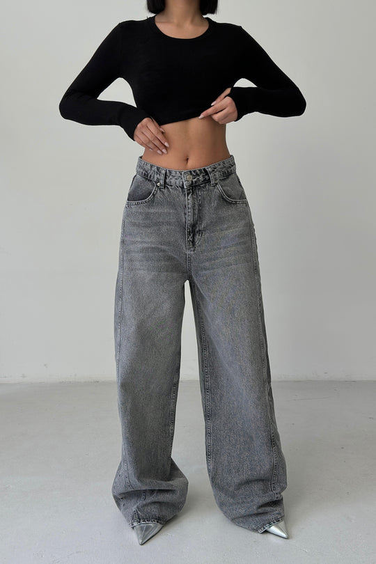 Routines ICONIC Detail Baggy Jeans - Grey 4670