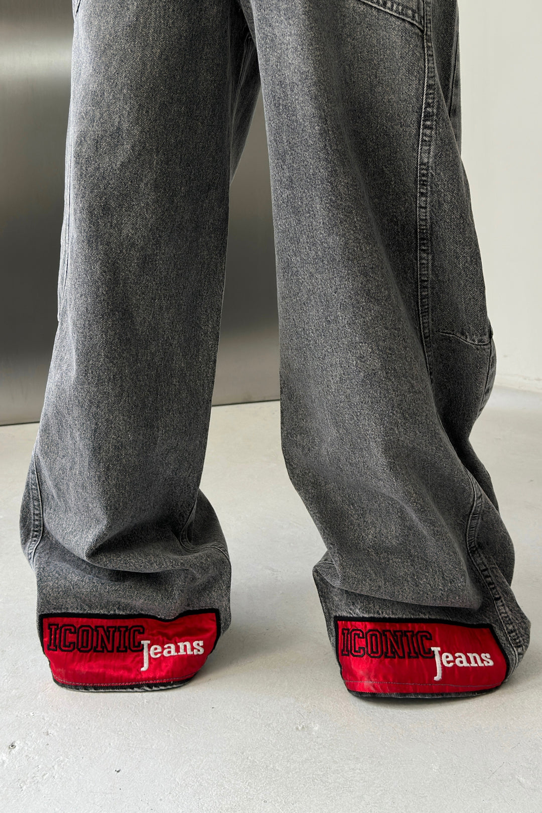 Routines ICONIC Detail Baggy Jeans - Grey 4670