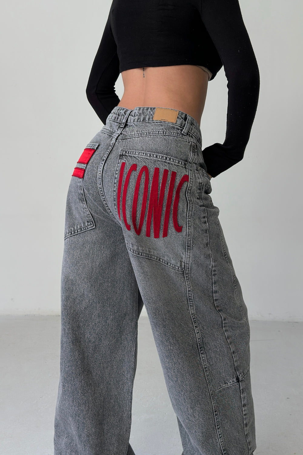 Routines ICONIC Detail Baggy Jeans - Grey 4670
