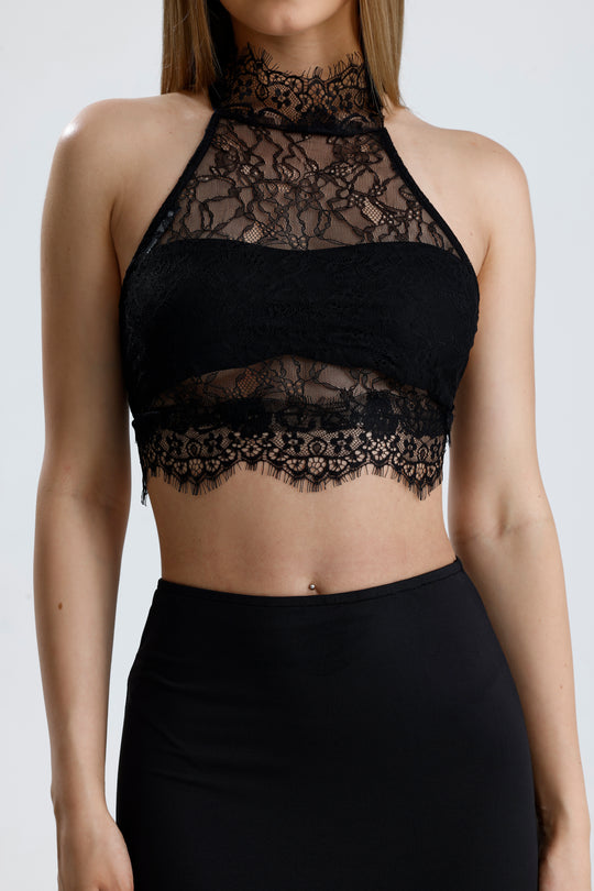 Routines Lace Two Piece Skirt Set - Black 2547 Set Routines Fashion