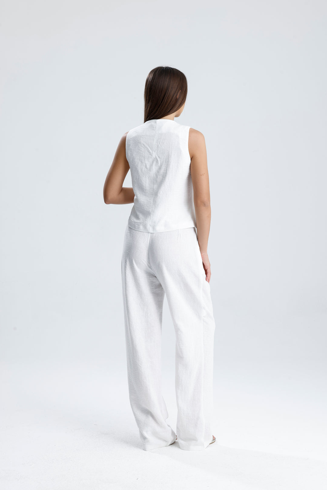 Routines Musselin Two Piece Set - White 3001 Set Routines Fashion