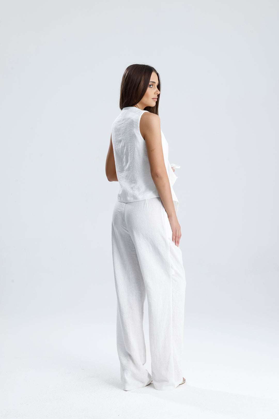 Routines Musselin Two Piece Set - White 3001 Set Routines Fashion