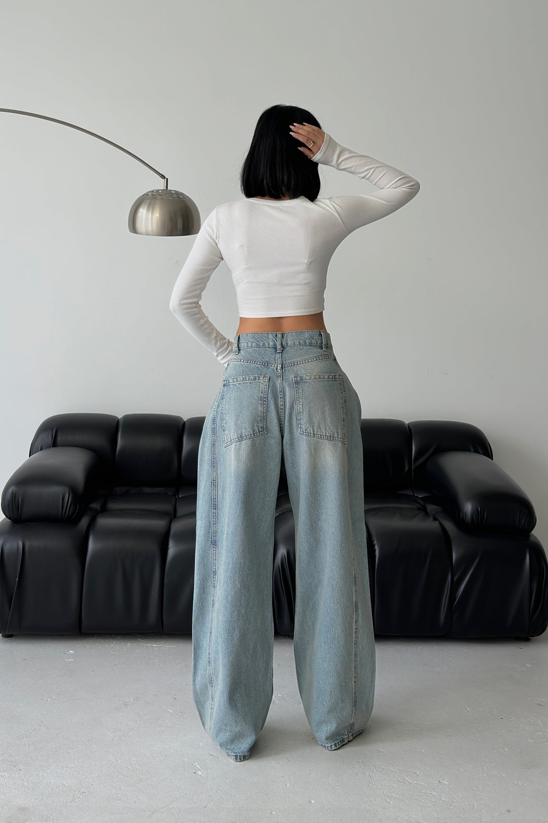 Routines Overlay Waist Jeans - Light Blue 1207-4