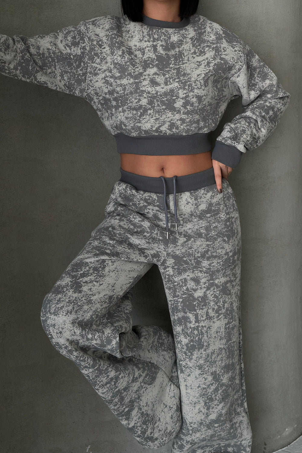 Routines Pattern Tracksuit - Grey 4336 Set Routines Fashion