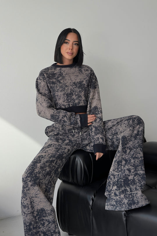 Routines Pattern Tracksuit - Navy Blue 4335 Set Routines Fashion