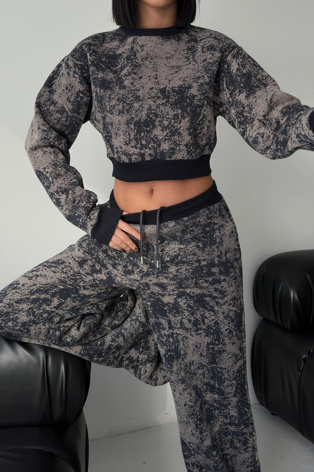 Routines Pattern Tracksuit - Navy Blue 4335 Set Routines Fashion