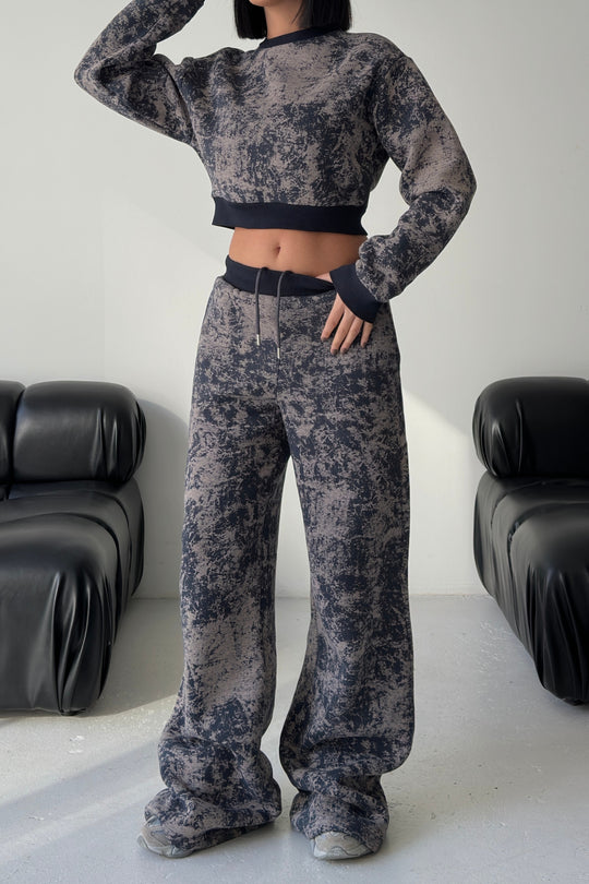 Routines Pattern Tracksuit - Navy Blue 4335 Set Routines Fashion