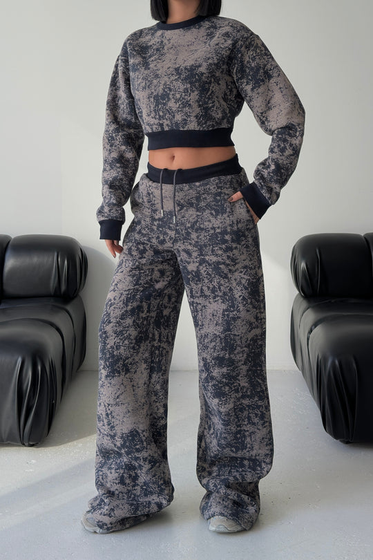 Routines Pattern Tracksuit - Navy Blue 4335 Set Routines Fashion