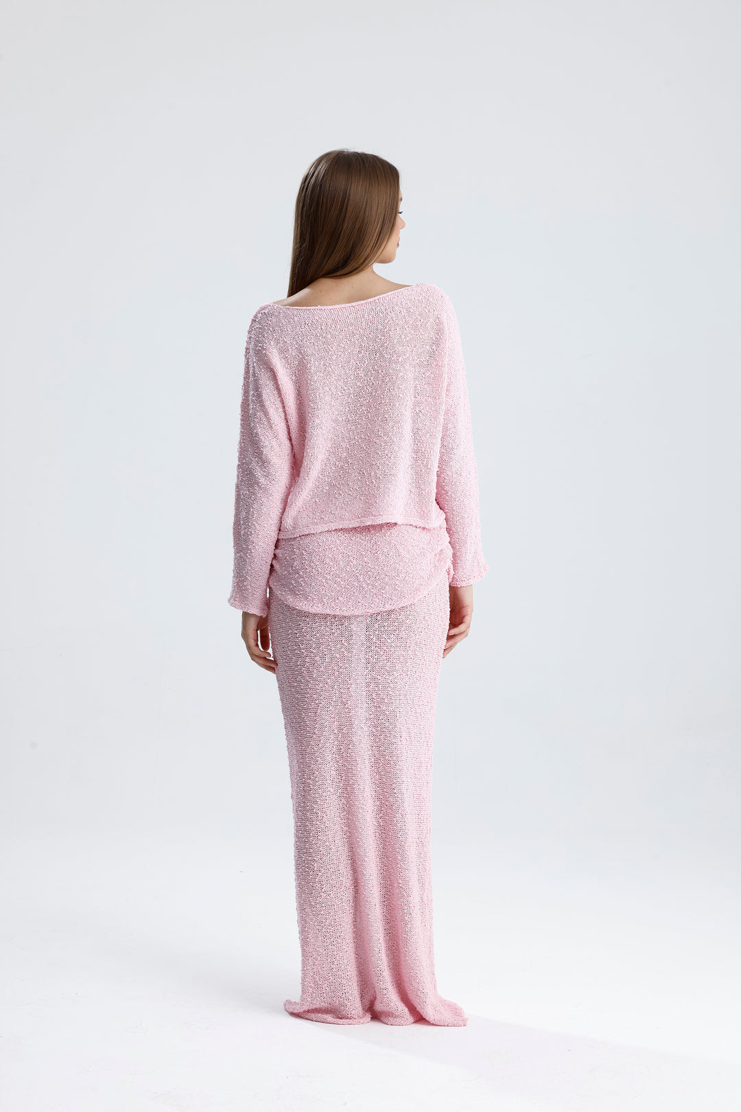 Routines Pattern Two Piece Skirt Set - Pink 3060 Set Routines Fashion