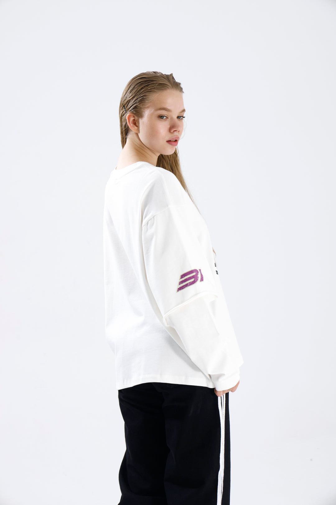 Routines Racer Longsleeves Shirt - White 1917 T-Shirt Routines Fashion