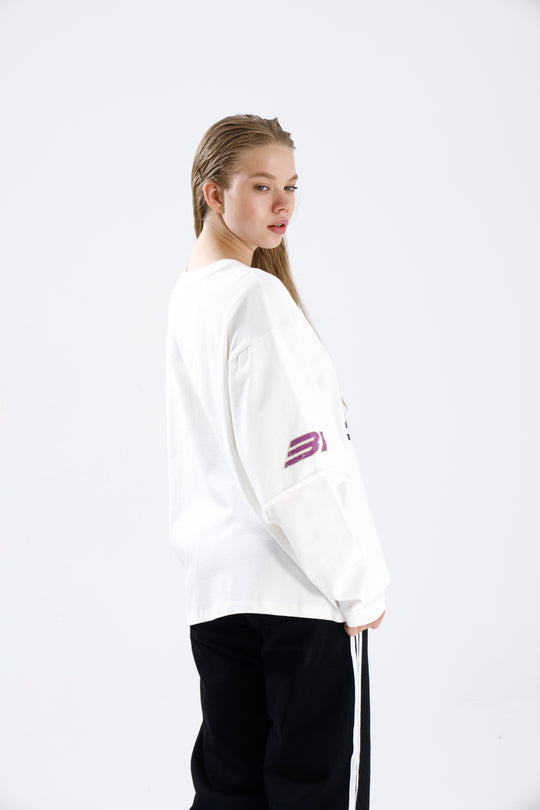 Routines Racer Longsleeves Shirt - White 1917 T-Shirt Routines Fashion