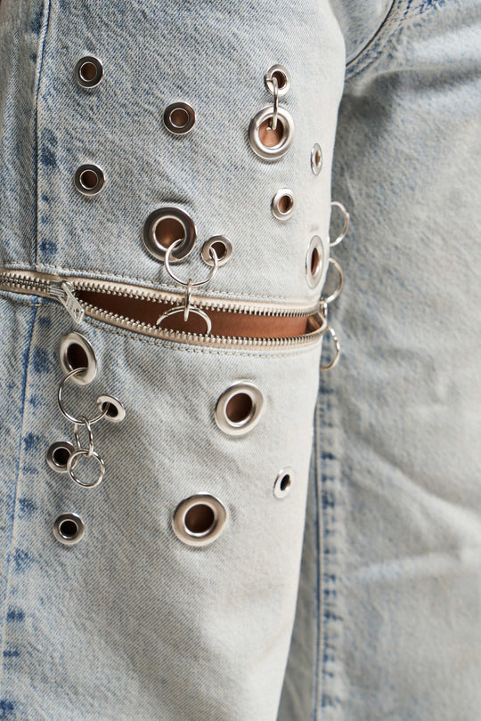 Routines Ring Detail Straight Jeans 4020 Jeans Routines Fashion