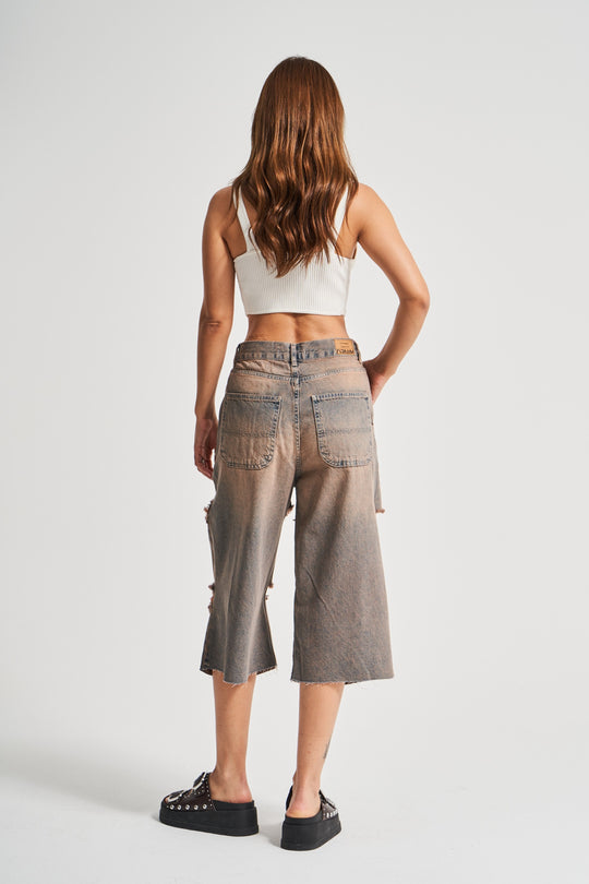 Routines Ripped Loose Jorts - Vintage 3331 Jeans Routines Fashion