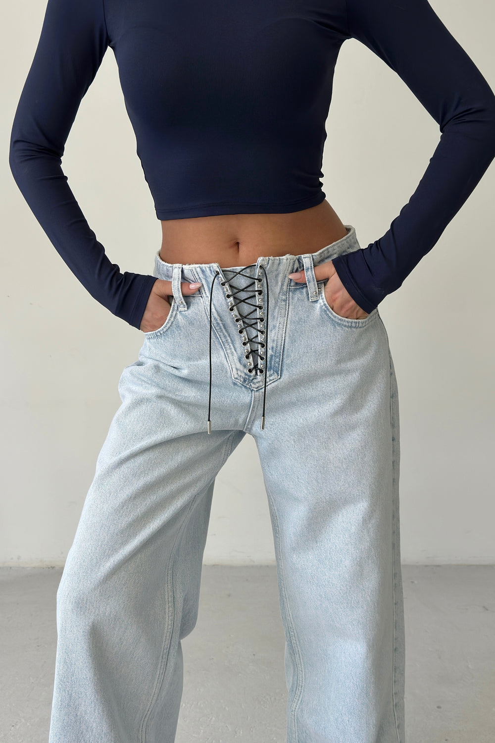 Routines Rope Detail Straight Jeans 1600