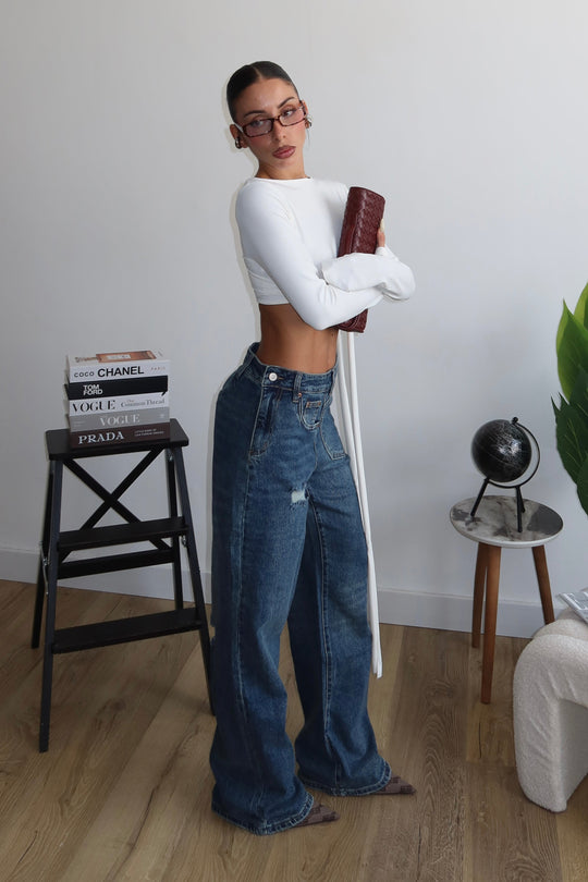 Routines Side Waist Straight Leg Jeans 1529 Jeans Routines Fashion