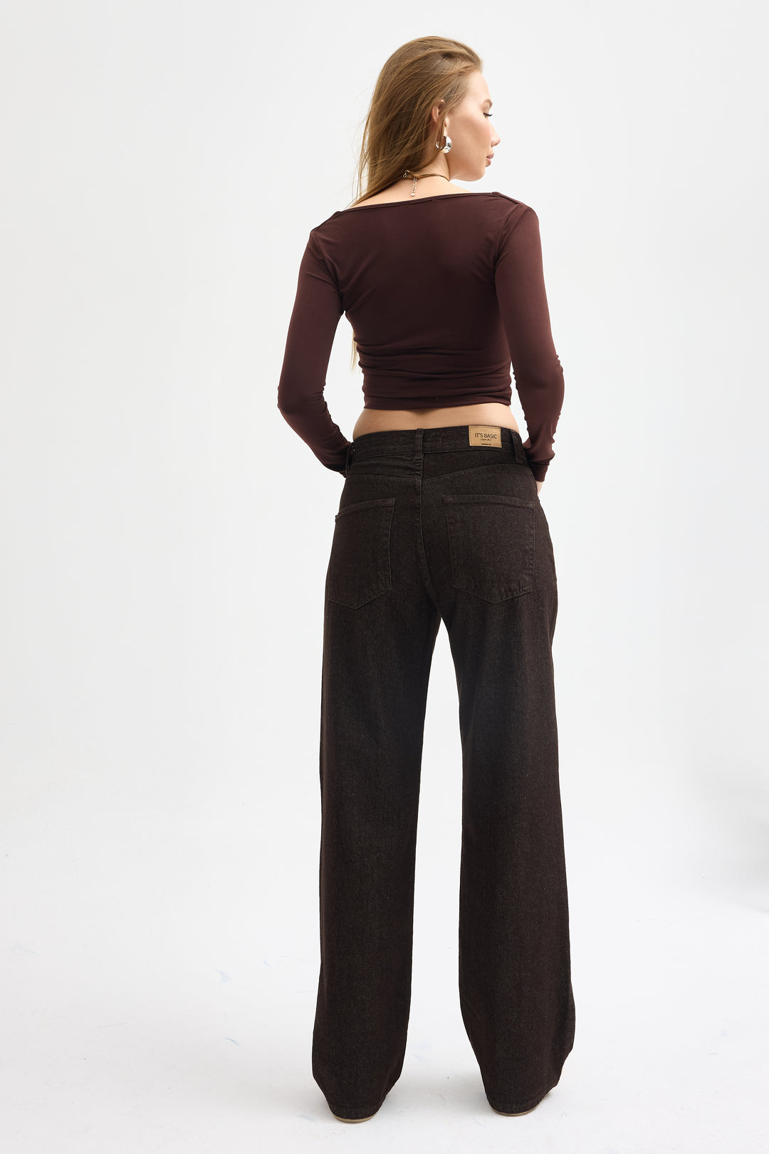 Routines Straight Leg Jeans - Dark Brown 4227