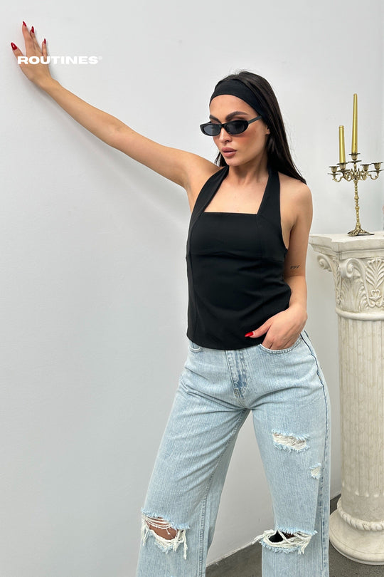 Routines Strap Top - Black 52215033 Top Routines Fashion