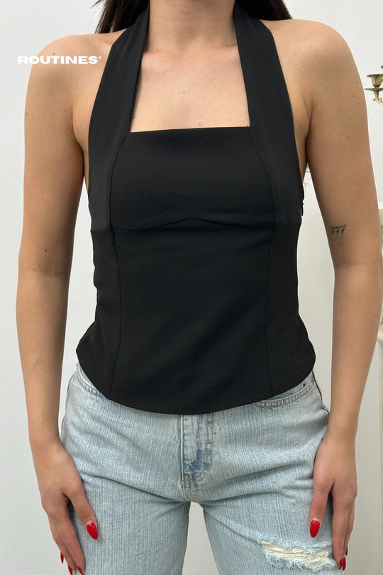 Routines Strap Top - Black 52215033 Top Routines Fashion