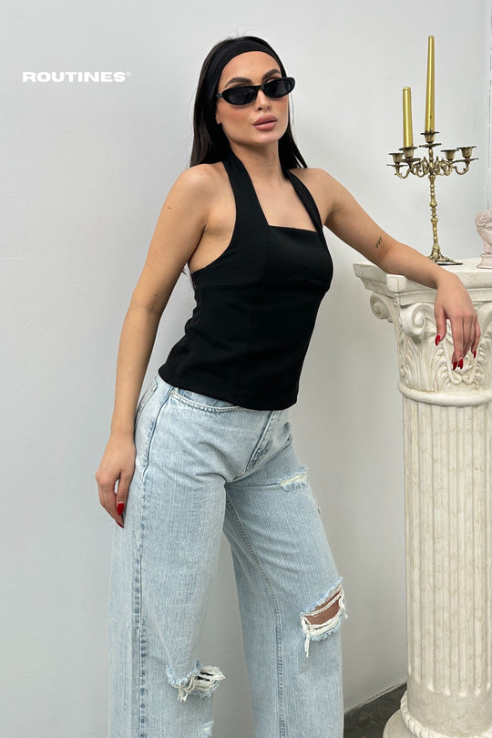 Routines Strap Top - Black 52215033 Top Routines Fashion