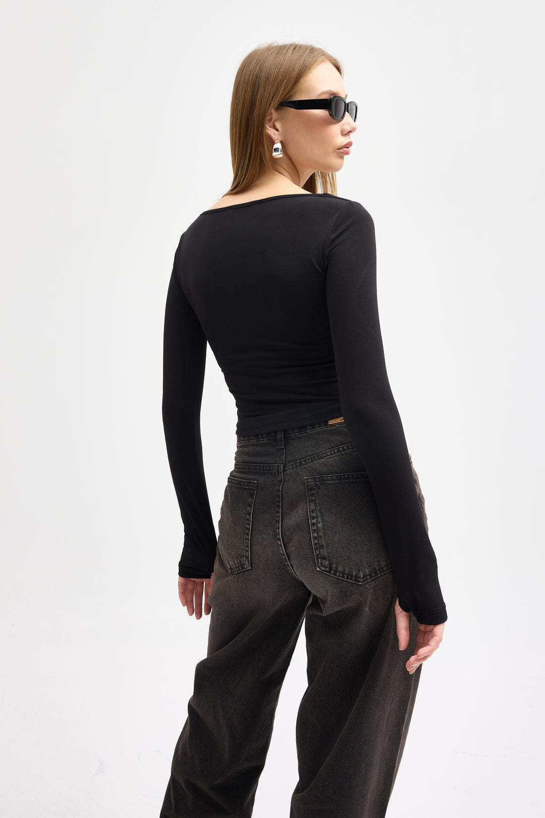 Routines Stretch Crop Top - Black 10133 Top Routines Fashion