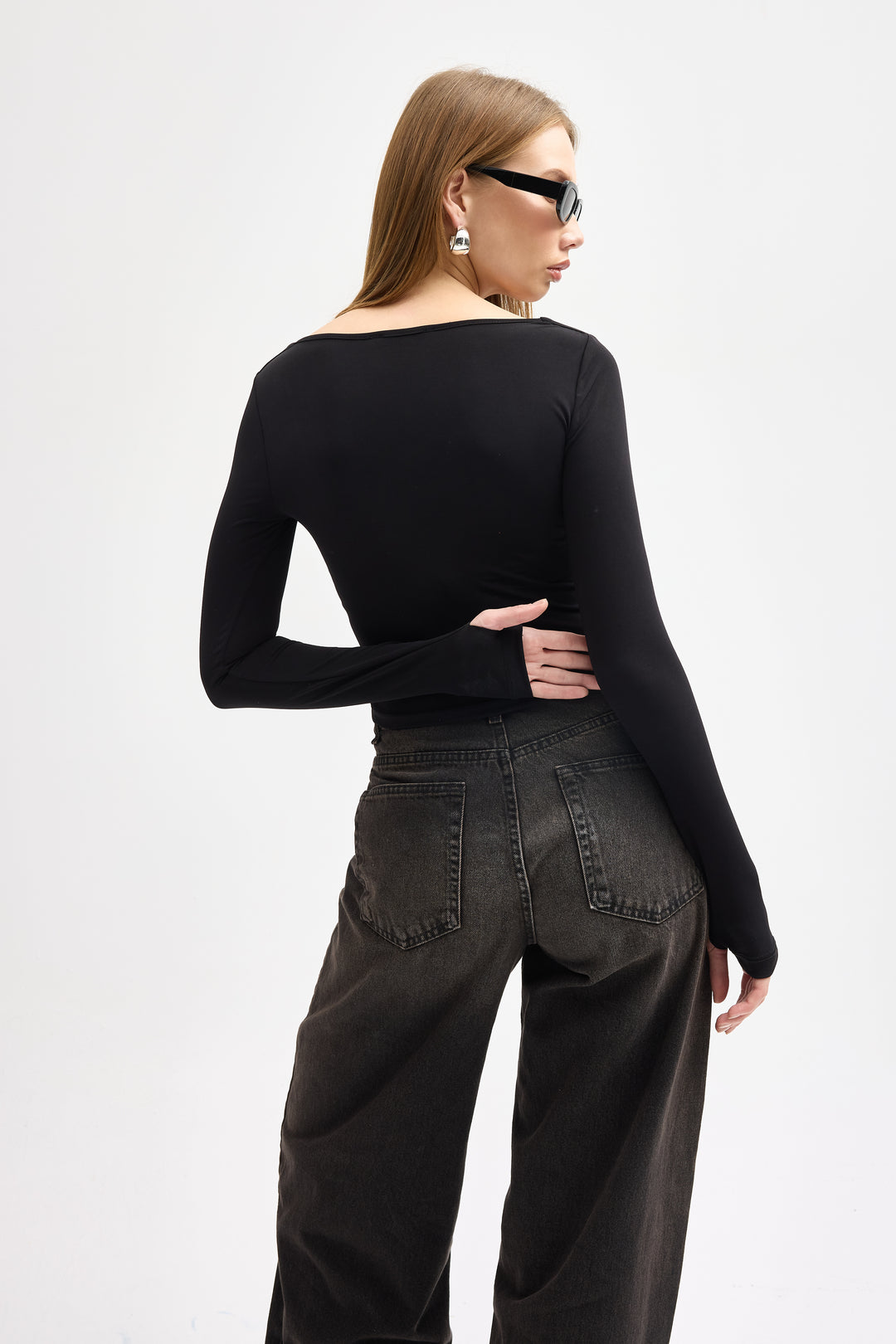 Routines Stretch Crop Top - Black 10133 Top Routines Fashion