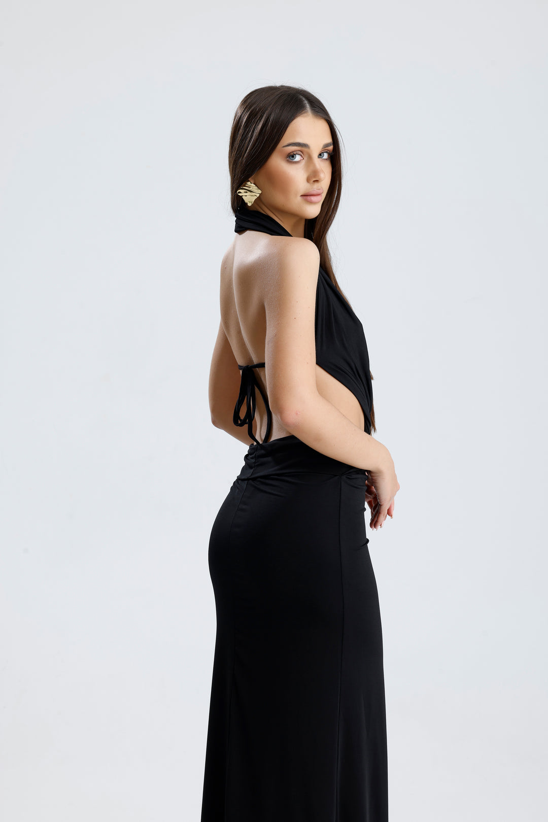 Routines Stretch Cutout Dress - Black 2514 Dress Routines Fashion