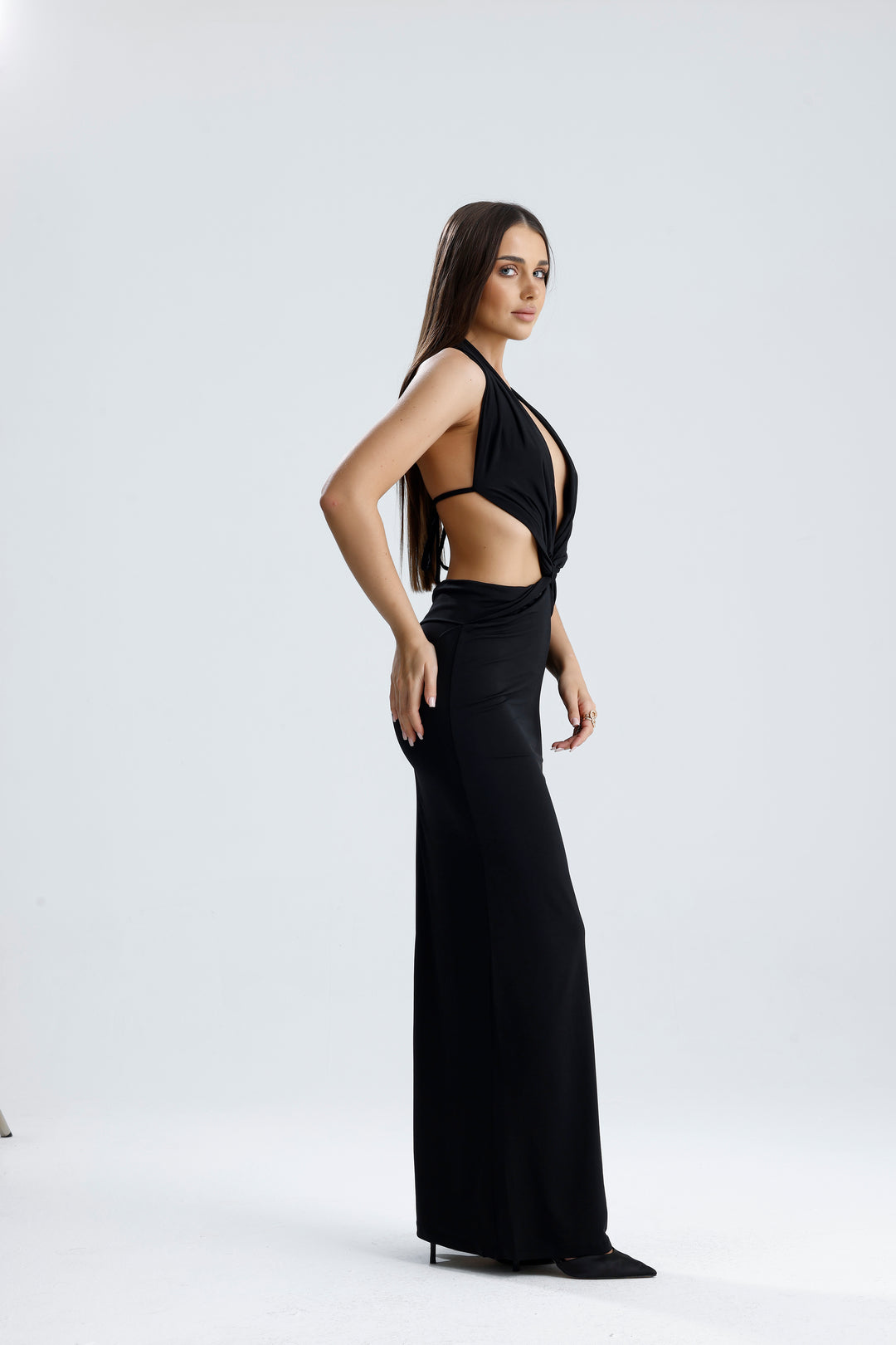 Routines Stretch Cutout Dress - Black 2514 Dress Routines Fashion