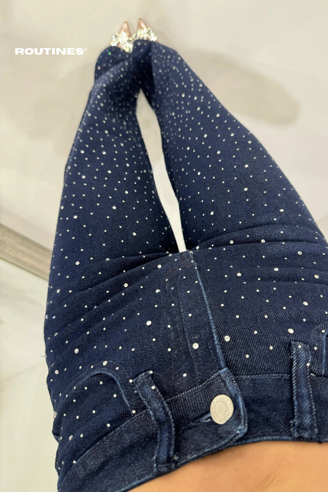 Routines Stretch Diamonds Two Piece Denim Set 2527 Set Routines Fashion