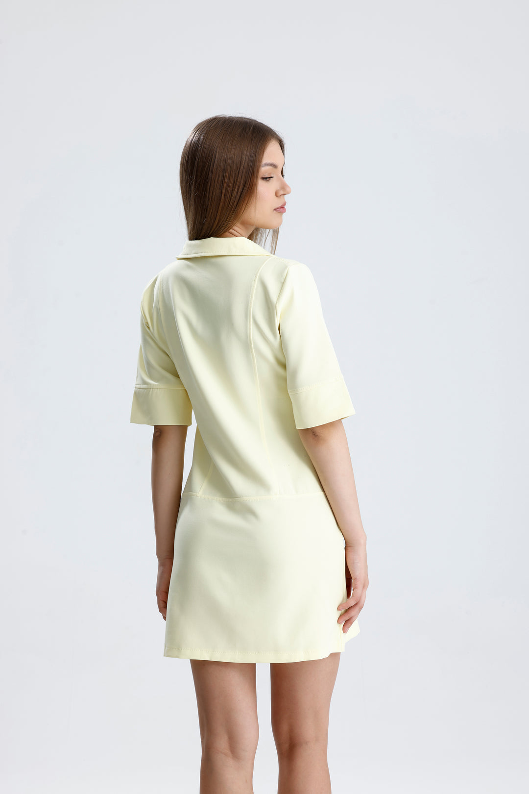 Routines Stretch Polo Dress - Butter Yellow 2026 Dress Routines Fashion