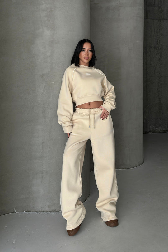 Routines Striped BREATHE Tracksuit - Cream 3846 Set Routines Fashion