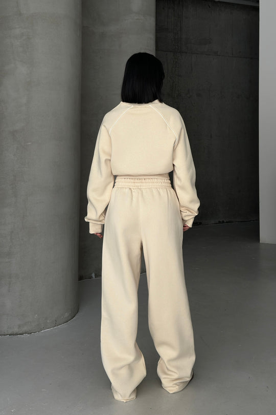 Routines Striped BREATHE Tracksuit - Cream 3846 Set Routines Fashion