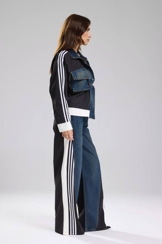 Routines Striped Denim Jacket - Black 1726 (PRE-ORDER) Jacket Routines Fashion