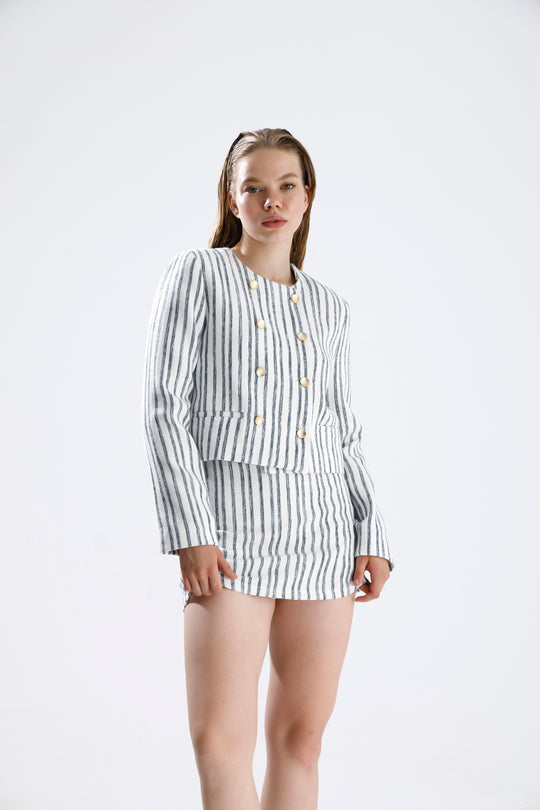 Routines Striped Two Piece Skort Set 9481 Set Routines Fashion