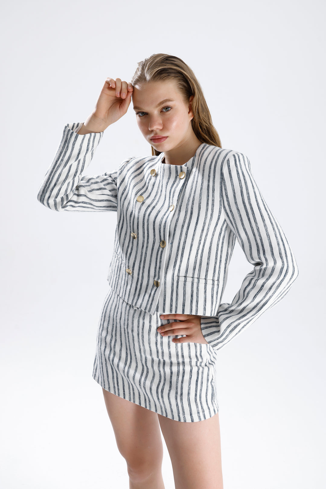 Routines Striped Two Piece Skort Set 9481 Set Routines Fashion