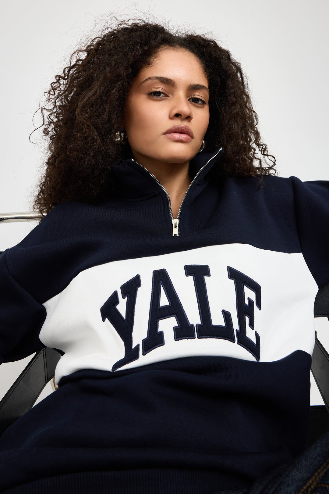 Routines Striped Yale Sweater - Navy 8459