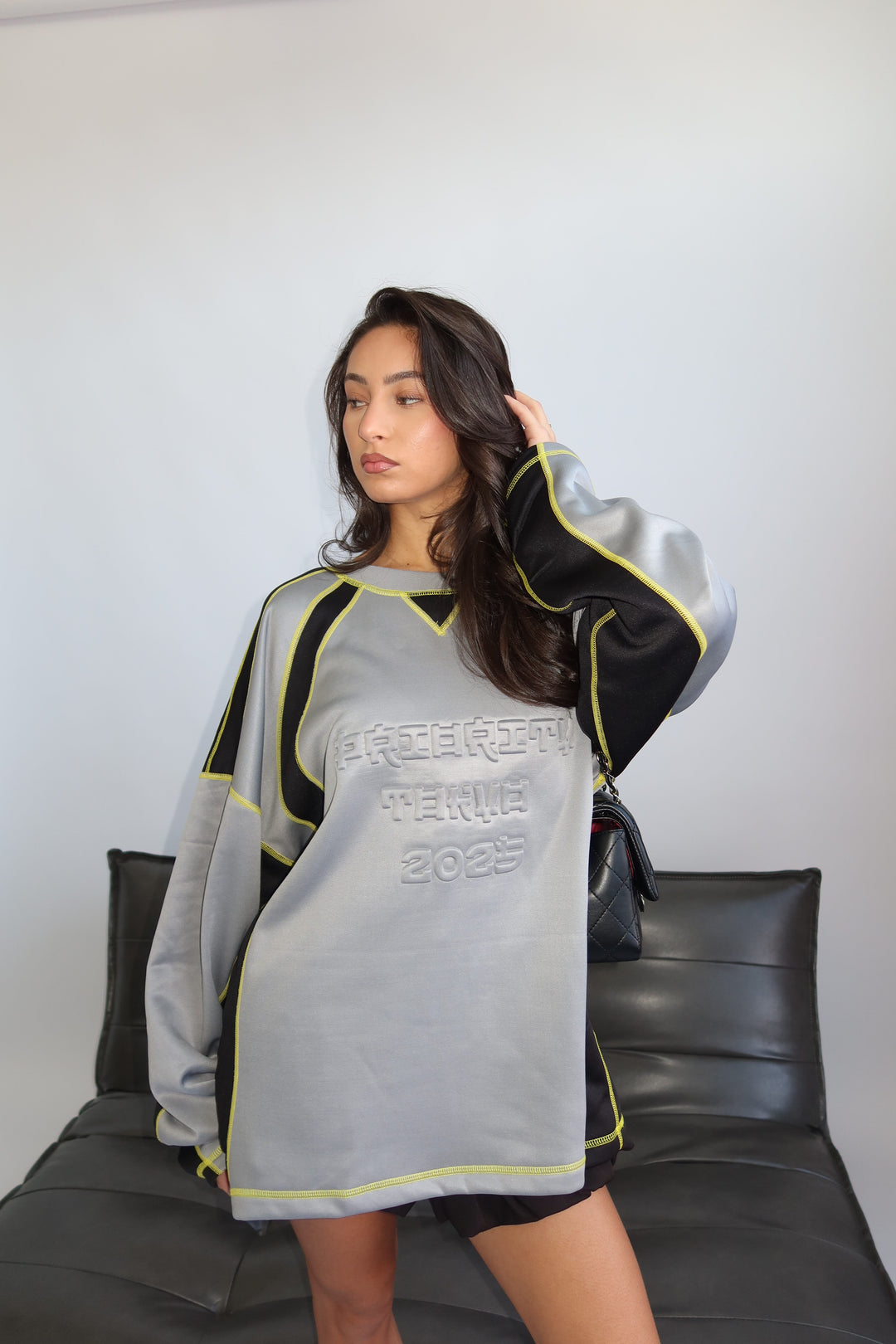 Routines Tokyo Embossed Longsleeve - Grey 1993 T-Shirt Routines Fashion
