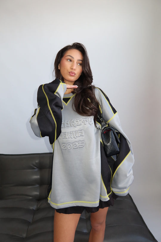 Routines Tokyo Embossed Longsleeve - Grey 1993 T-Shirt Routines Fashion