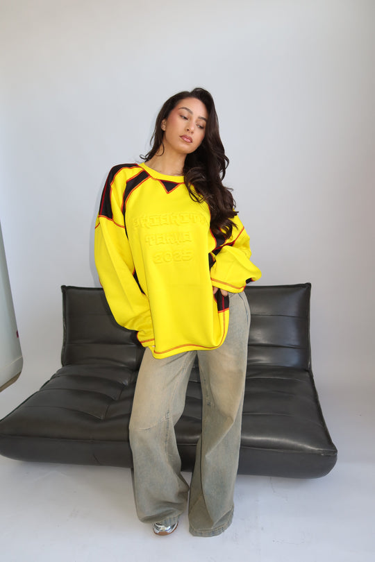 Routines Tokyo Embossed Longsleeve - Yellow 1993 T-Shirt Routines Fashion