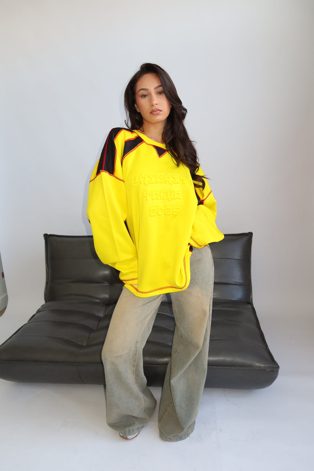 Routines Tokyo Embossed Longsleeve - Yellow 1993 T-Shirt Routines Fashion