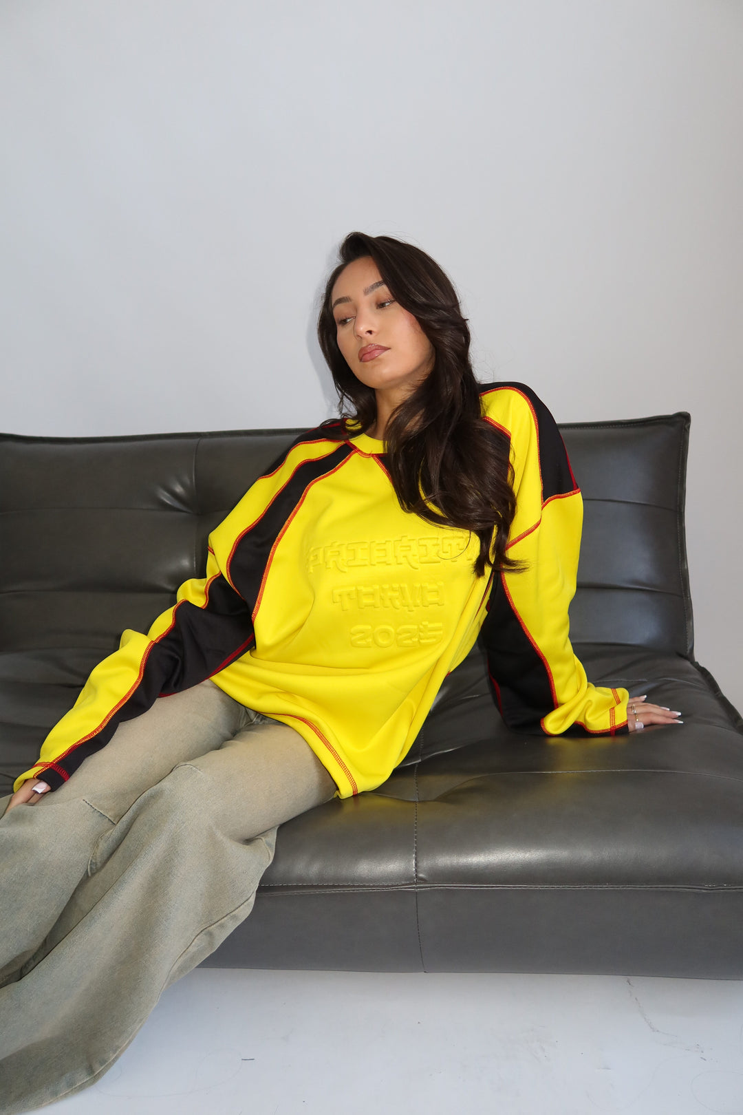 Routines Tokyo Embossed Longsleeve - Yellow 1993 T-Shirt Routines Fashion