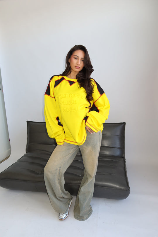 Routines Tokyo Embossed Longsleeve - Yellow 1993 T-Shirt Routines Fashion