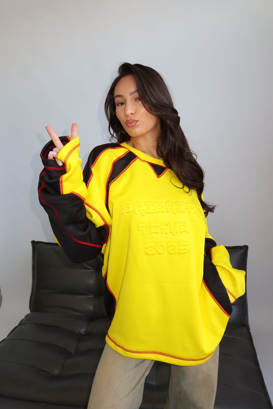 Routines Tokyo Embossed Longsleeve - Yellow 1993 T-Shirt Routines Fashion