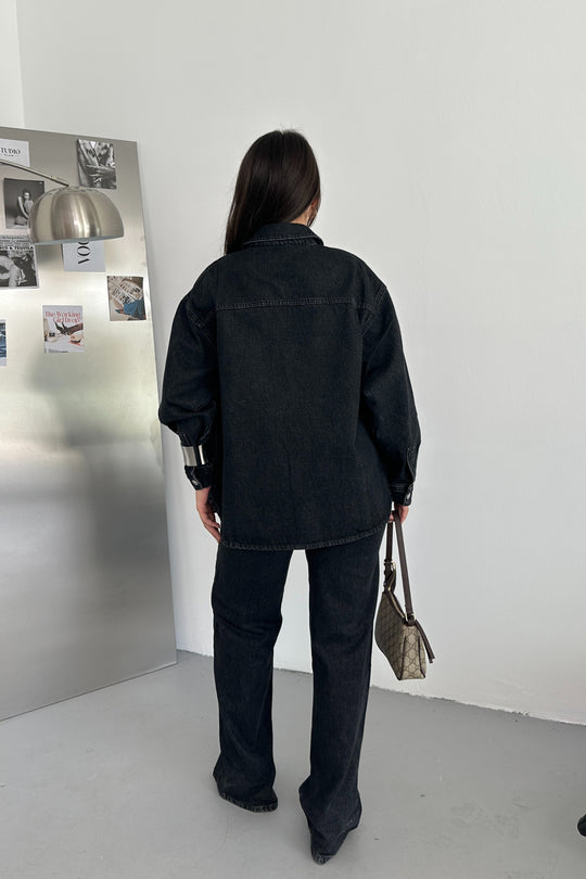 Routines Two Piece Denim Set - Black - Tall 1444-2 Set Routines Fashion