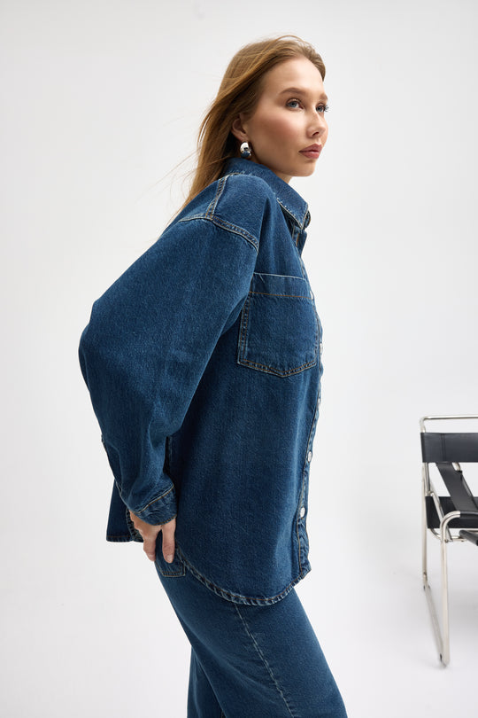 Routines Two Piece Denim Set - Blue - Tall 1444-1