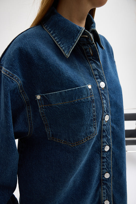 Routines Two Piece Denim Set - Blue - Tall 1444-1