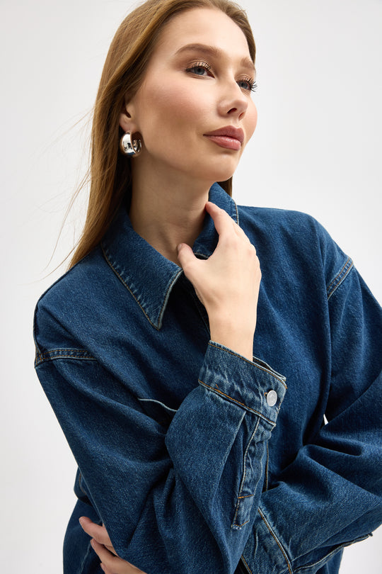 Routines Two Piece Denim Set - Blue - Tall 1444-1