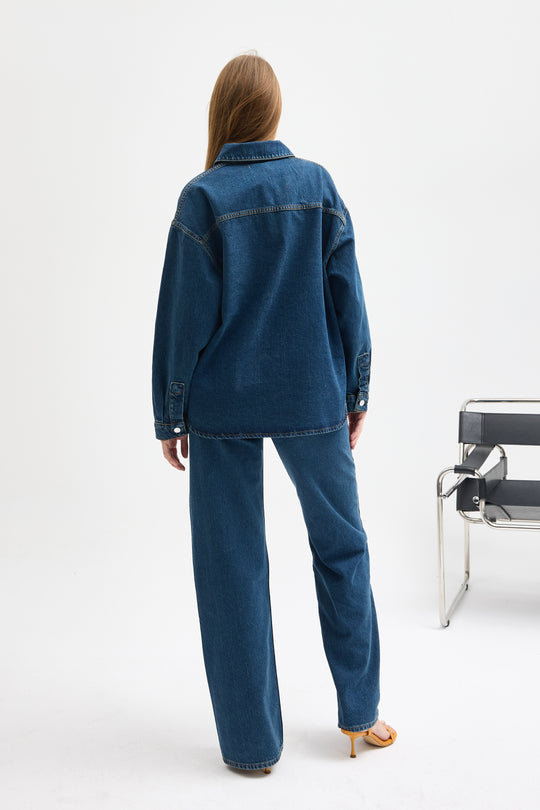 Routines Two Piece Denim Set - Blue - Tall 1444-1