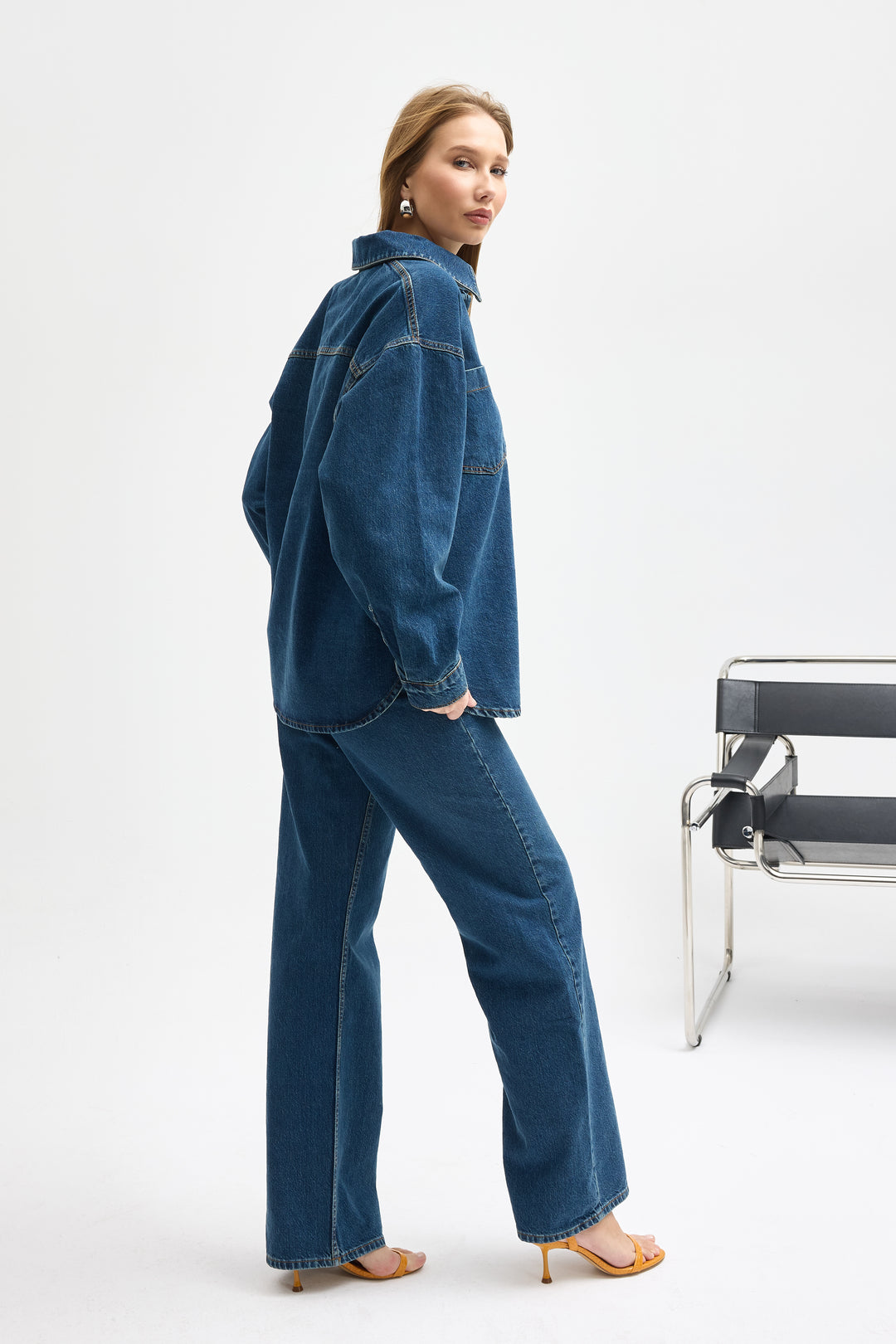 Routines Two Piece Denim Set - Blue - Tall 1444-1